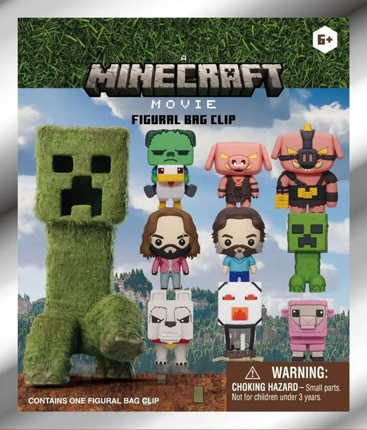 MINECRAFT MOVIE S.1 3D BAG CLIP BLIND BOX DISPLAY (24)