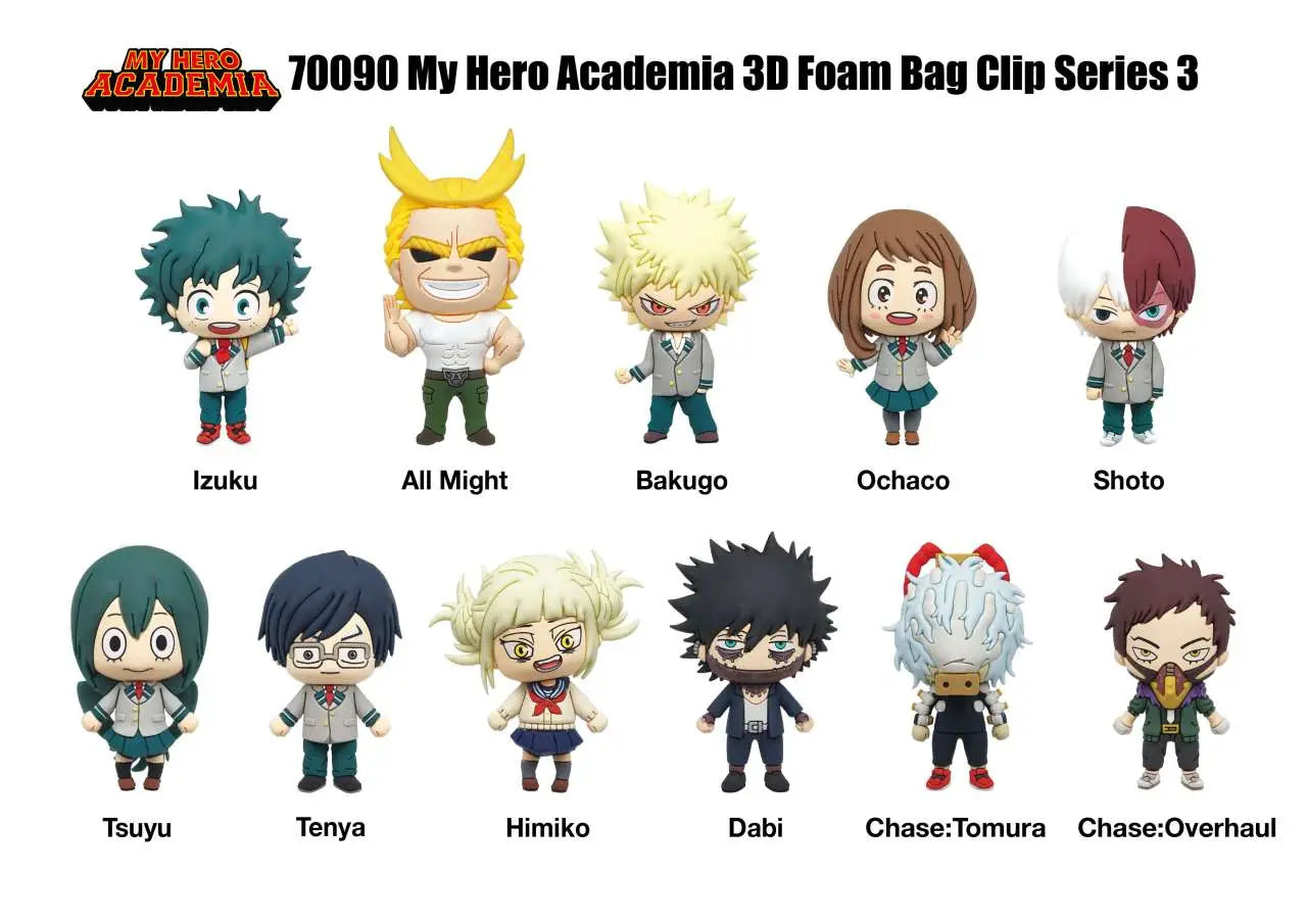 MY HERO ACADEMIA S.3 BAG CLIP BLIND BOX DISPLAY (24)