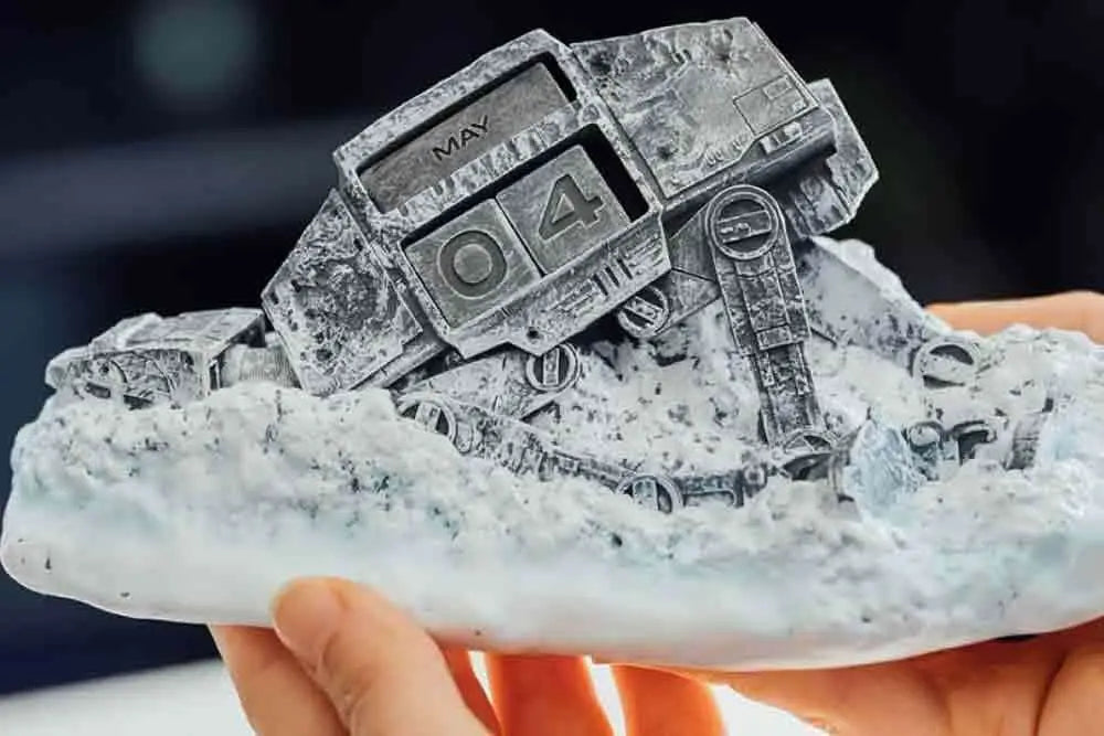 STAR WARS ATAT WALKER DESTROYED 3D PERPETUAL CALENDAR