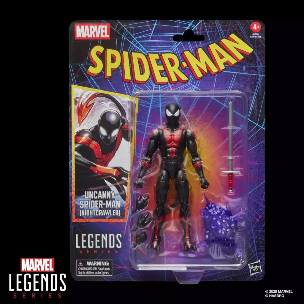 MARVEL LEGENDS SPIDER-MAN VINTAGE UNCANNY SPIDER-MAN NIGHTCRAWLER ACTION FIGURE
