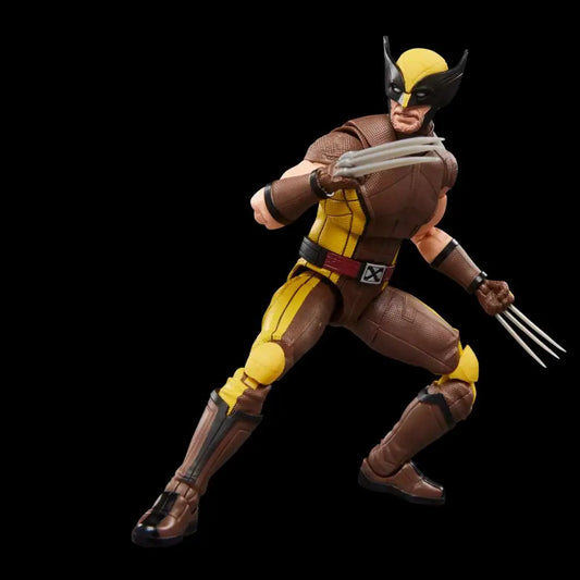 MARVEL LEGENDS DEADPOOL AND WOLVERINE WOLVERINE BROWN SUIT ACTION FIGURE