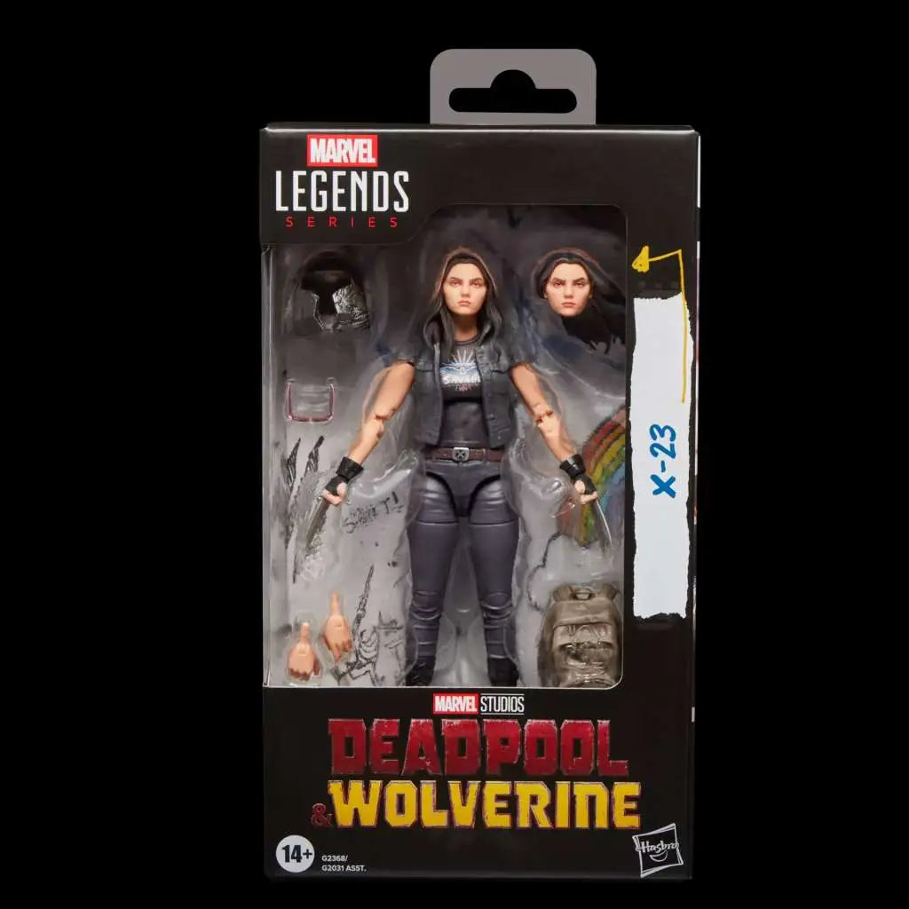 MARVEL LEGENDS DEADPOOL AND WOLVERINE X-23 ACTION FIGURE