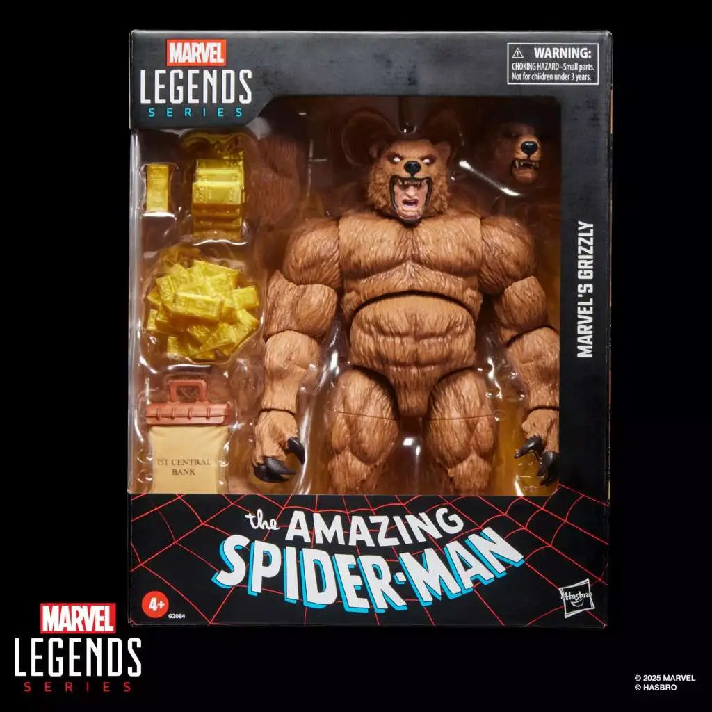 MARVEL LEGENDS SPIDER-MAN GRIZZLY ACTION FIGURE