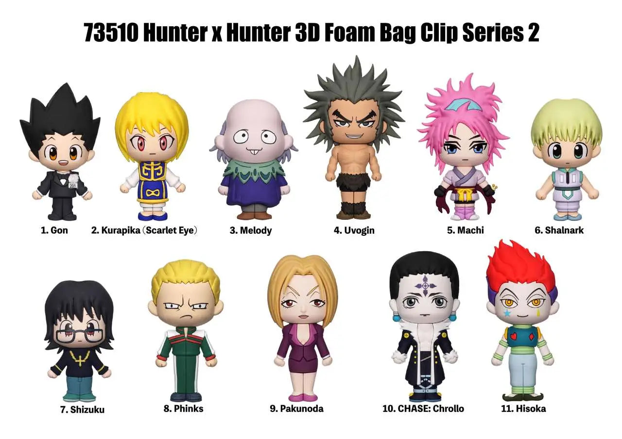 HUNTER X HUNTER S.2 BAG CLIP BLIND BOX DISPLAY (24)