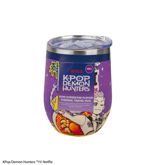 KPOP DEMON HUNTERS RUMI SUPERSTAR FLAVOR THERMAL TRAVEL MUG