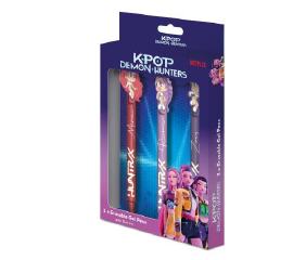K-POP DEMON HUNTERS ERASABLE GEL PEN PACK (3)