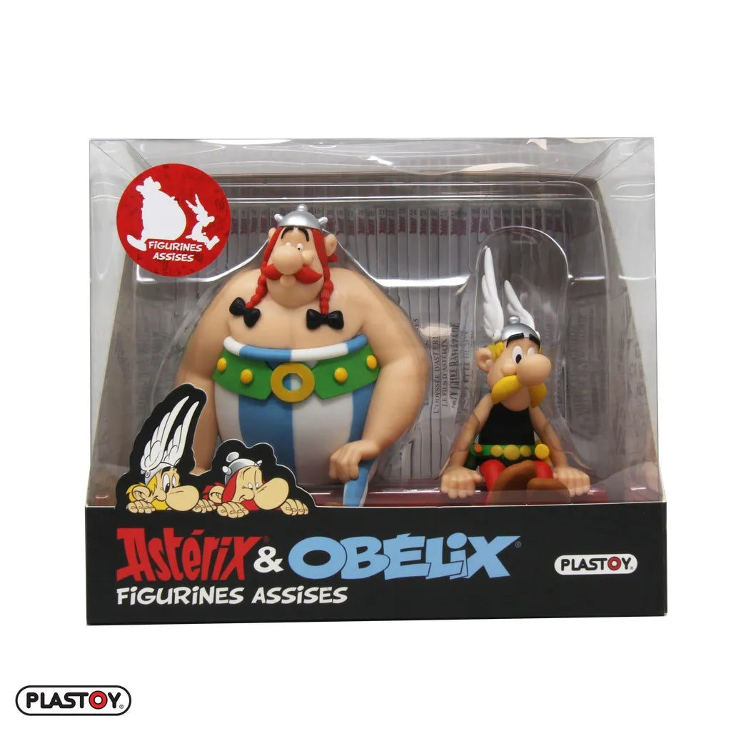 ASTERIX & OBELIX SEATED FIGURES