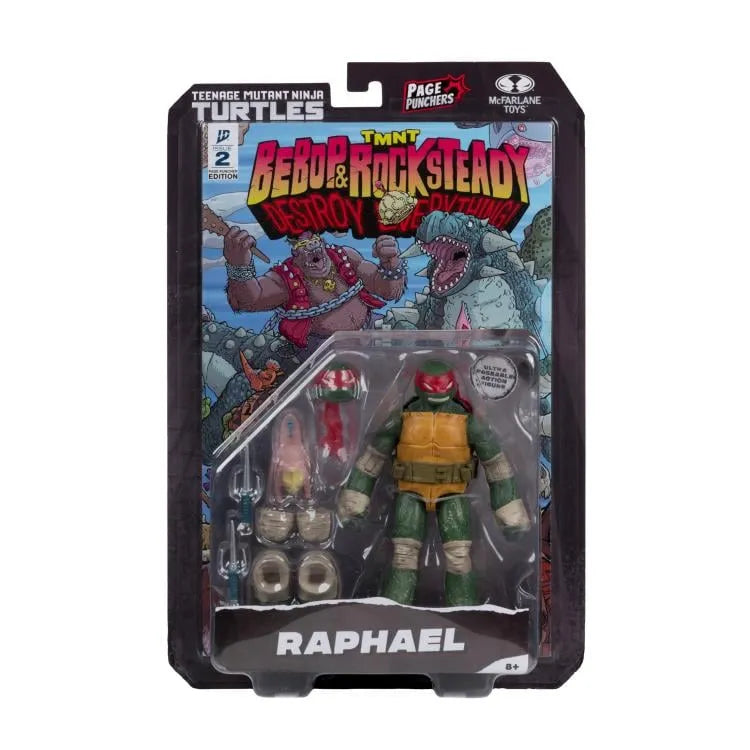 TEENAGE MUTANT NINJA TURLES 5IN FIGURE WITH COMIC WV2 RAPHAEL