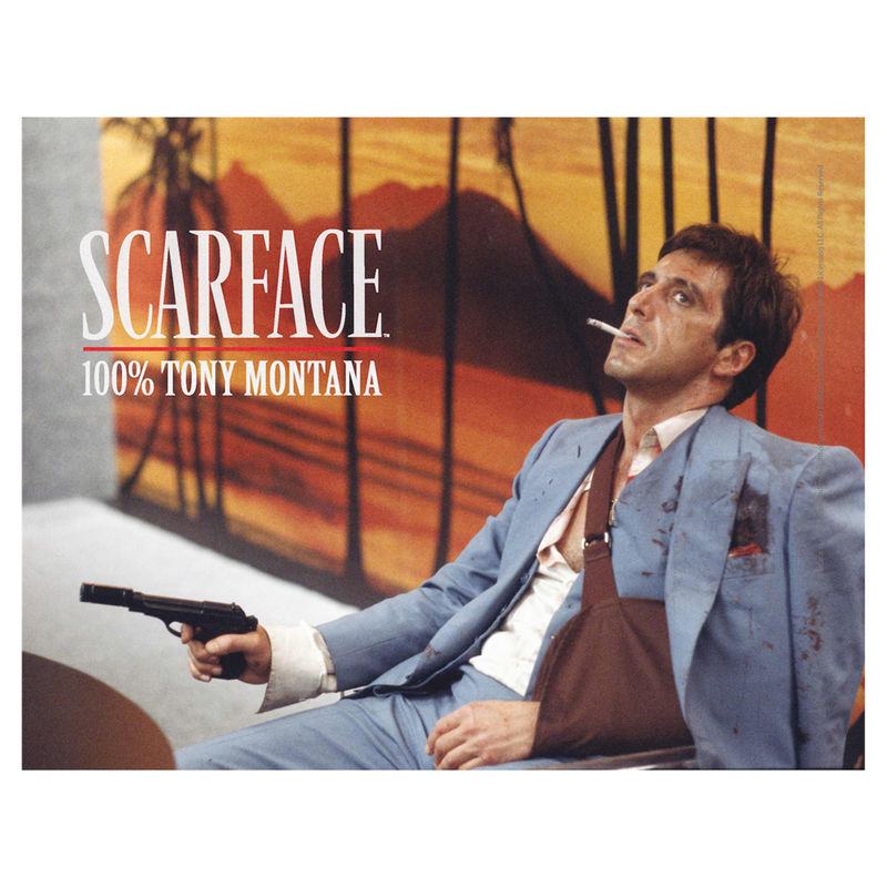 SCARFACE 100% TONY MONTANA 40x30 CM GLASS POSTER