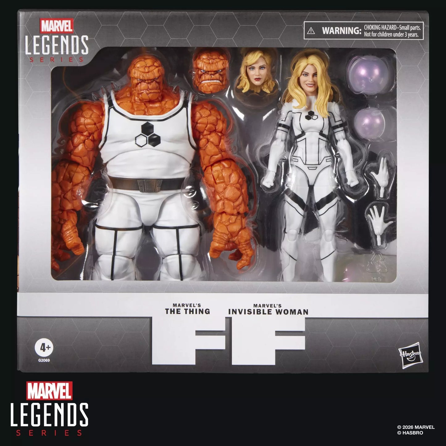 MARVEL LEGENDS FUTURE FOUNDATION THE THING AND INVISIBLE WOMAN ACTION FIGURES