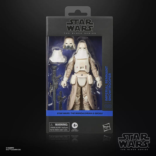 STAR WARS BLACK SERIES MANDALORIAN AND GROGU IMPERIAL REMNANT SNOWTROOPER ACTION FIGURE