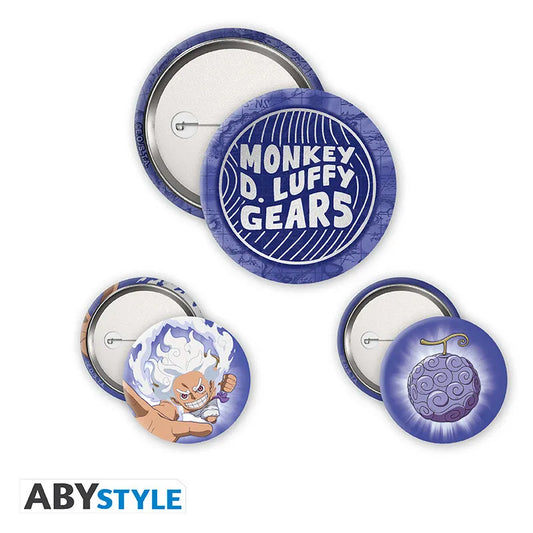ONE PIECE LUFFY GEAR 5TH BADGE PACK