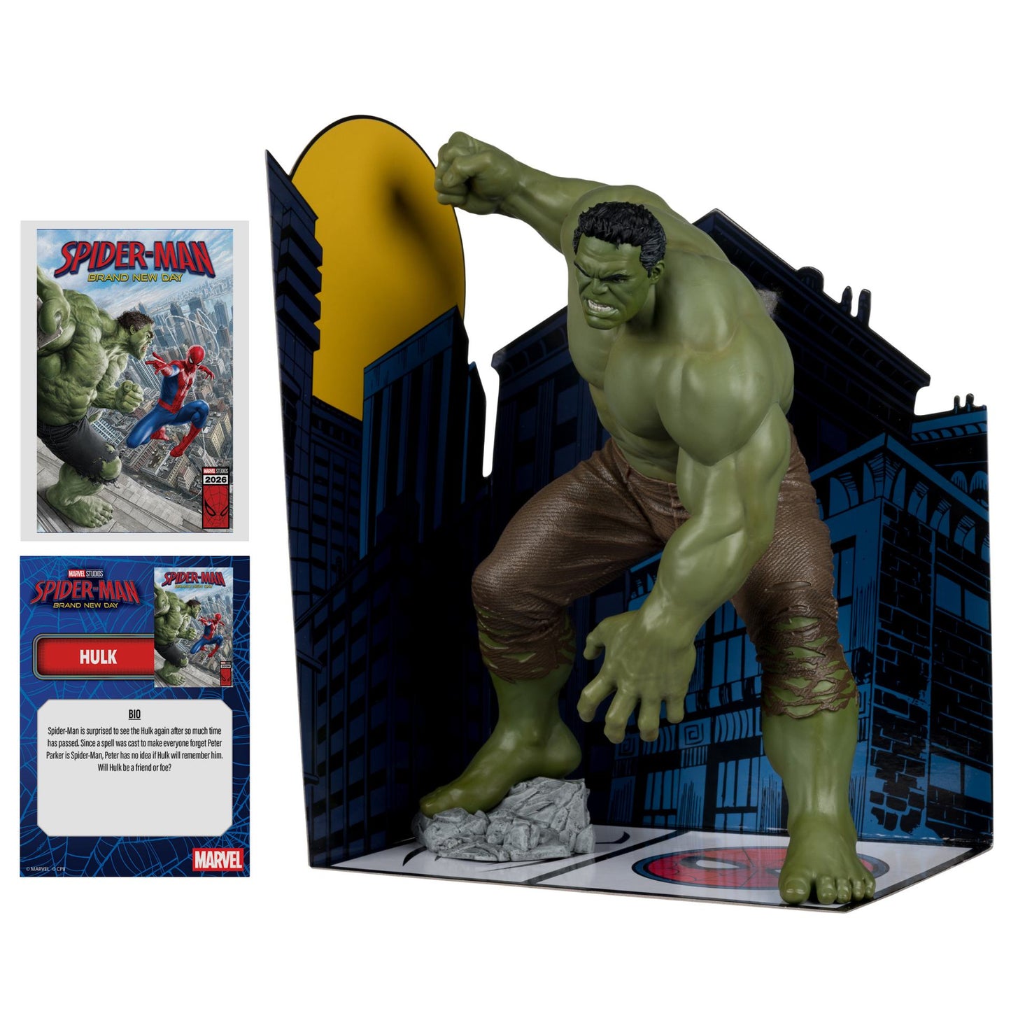 MARVEL STUDIOS COLL 1:6 WV1 SPIDER-MAN BRAND NEW DAY SAVAGE HULK FIGURE