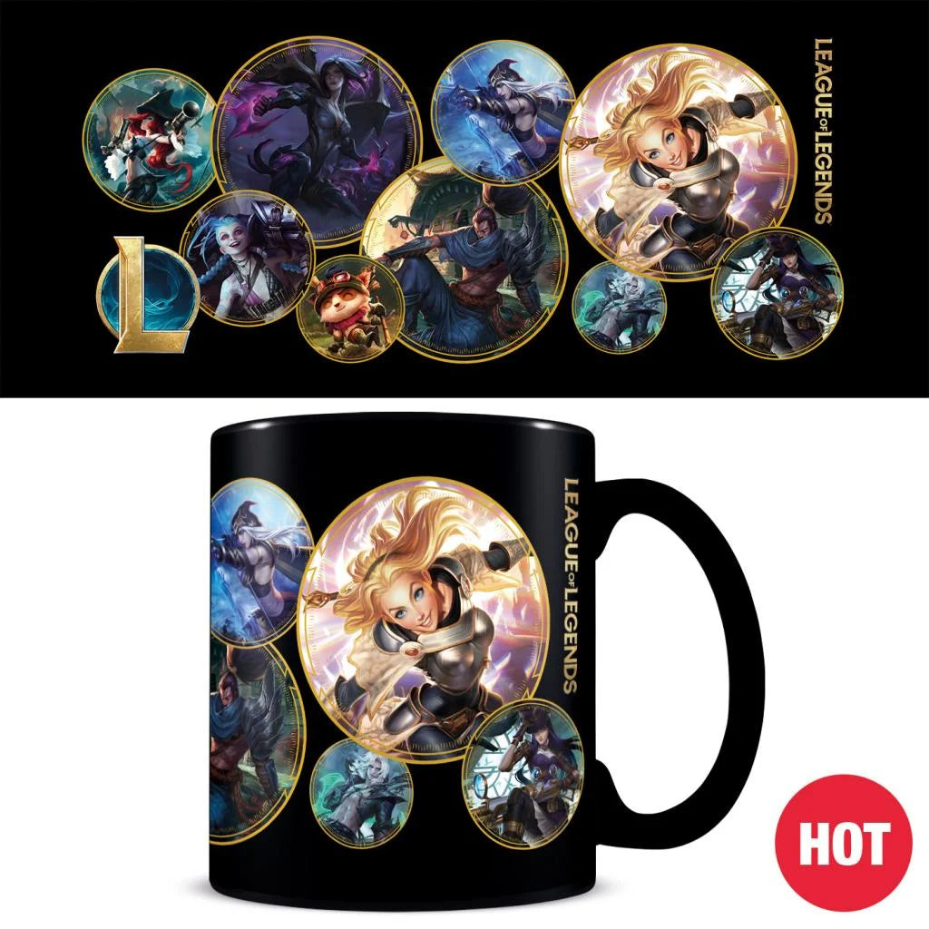 LEAGUE OF LEGENDS CHAMPIONS HEAT CHANGE MUG