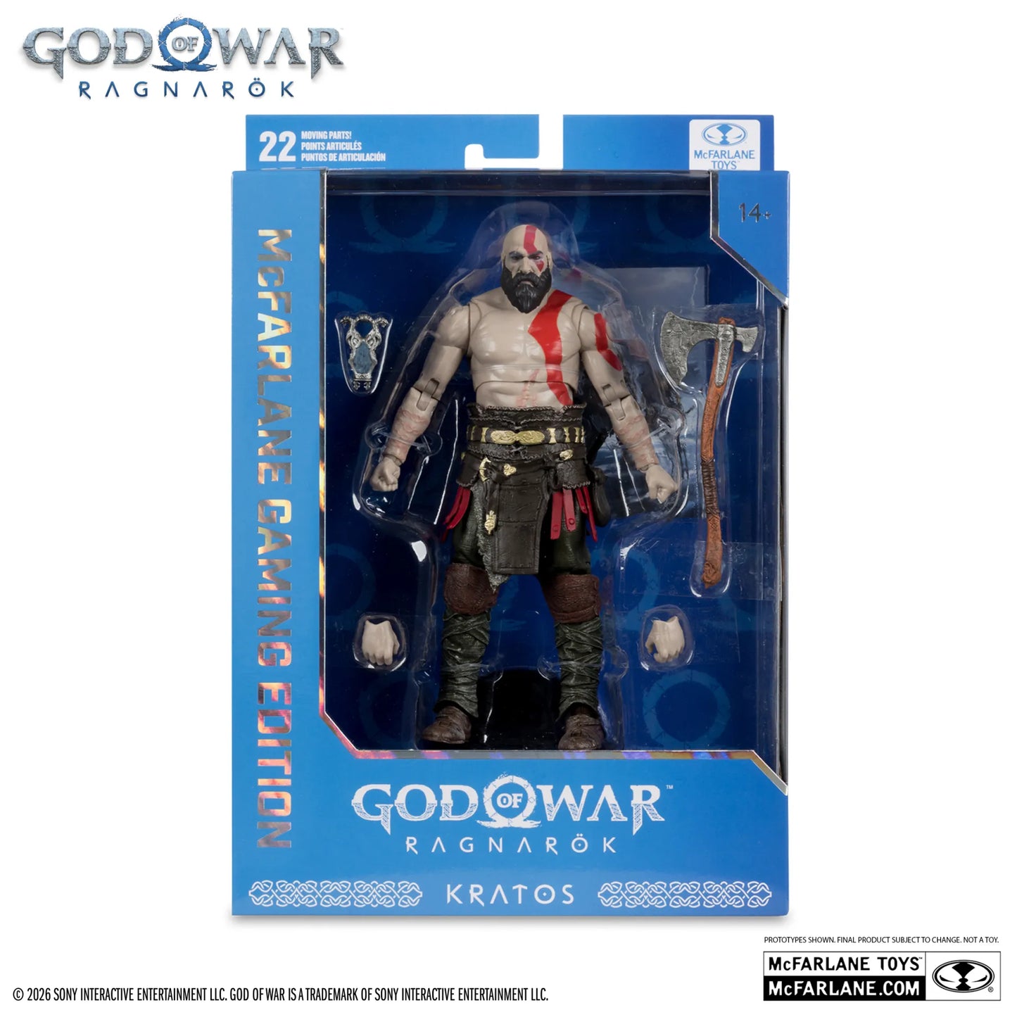 MCFARLANE GAMING EDITION 7INCH GOD OF WAR WV1 KRATOS FIGURE
