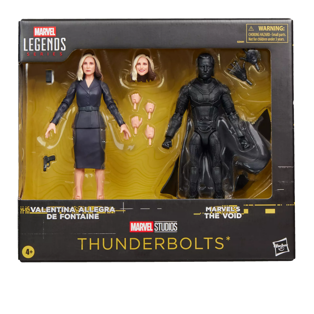 MARVEL LEGENDS THUNDERBOLTS VALENTINA ALLEGRA DE FONTAINE AND THE VOID ACTION FIGURES