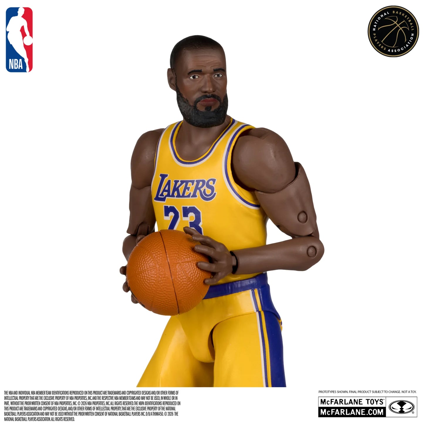 NBA 6INCH ARTICULATED FIGURES WV1 LEBRON JAMES (LOS ANGELES LAKERS)