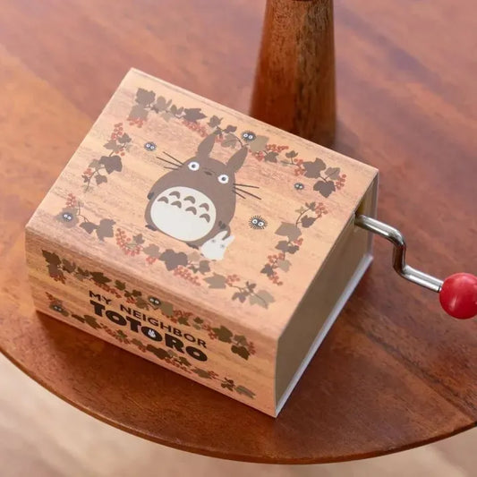 MY NEIGHBOR TOTORO AUTUMN LEAF HAND CRANK MUSIC BOX