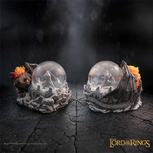 THE LORD OF THE RINGS BATTLE OF THE PEACK SNOW GLOBE