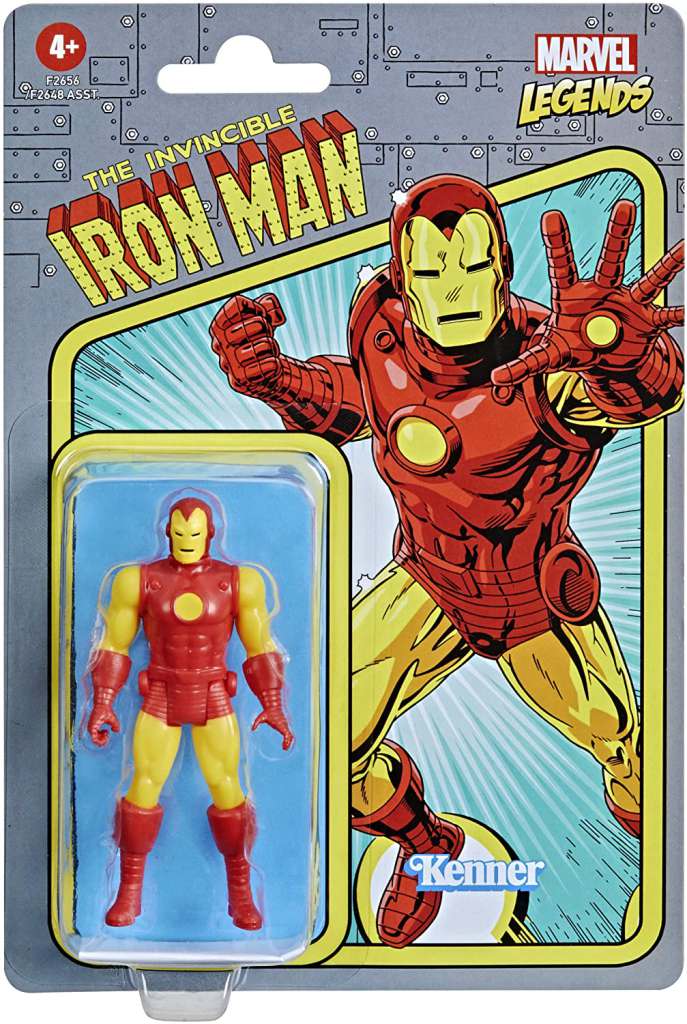Iron Man Marvel Legends retro Action Figure 9,5 cm Hasbro