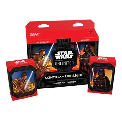 Star Wars Unlimited - Scintilla di Ribellione - Starter Set 2 Giocatori 6pcs - ITA