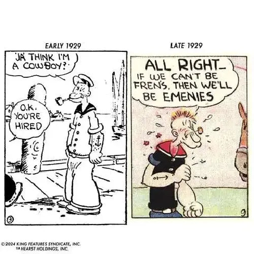 POPEYE WAVE 3 POPEYE 1ST APP WHITE SHIRT AF