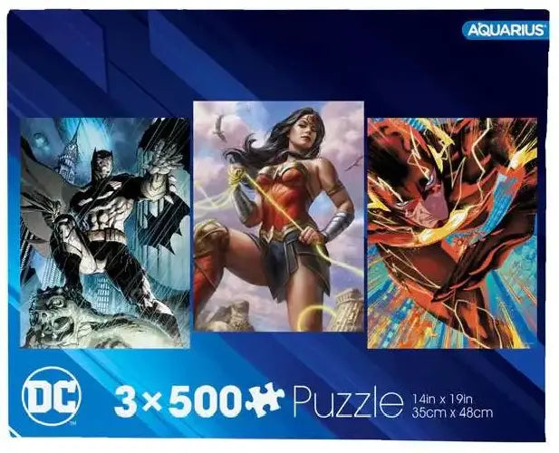 DC COMICS HEROES 500PCS PUZZLE SET (3)
