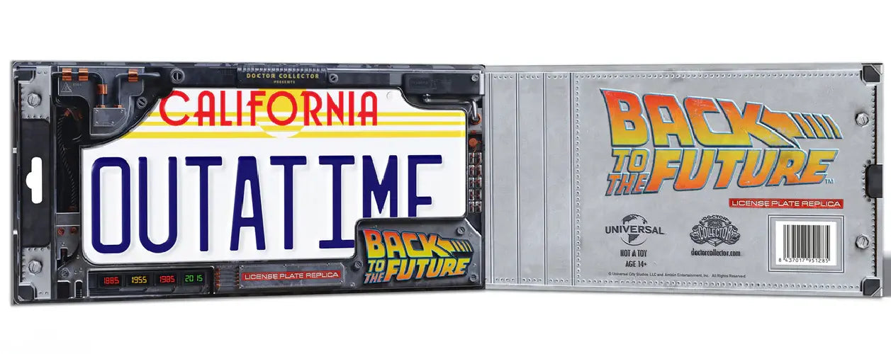 BTTF OUTATIME LICENCE PLATE
