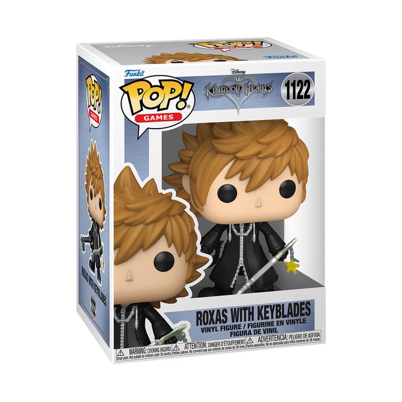 Kingdom Hearts POP! Games Statuetta in vinile Roxas con Keyblade 9 cm