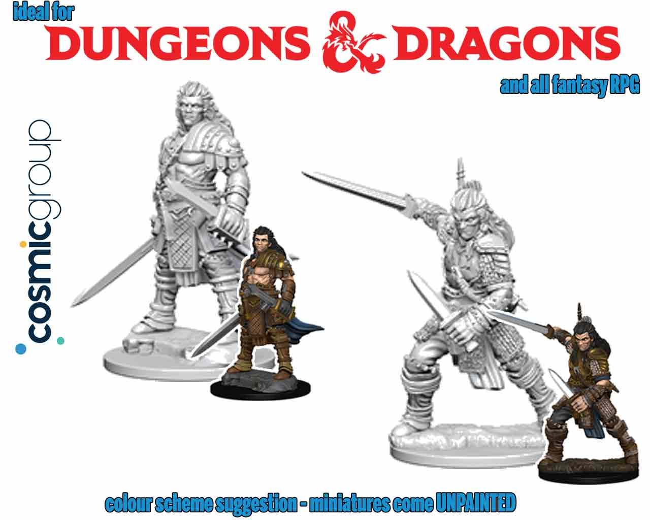 PATHFINDER DEEP CUT UNPAINTED MINIATURES - MALE FIGHTER