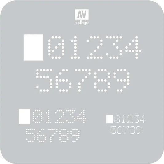 STENCIL STSF004 DIGITAL NUMBERS