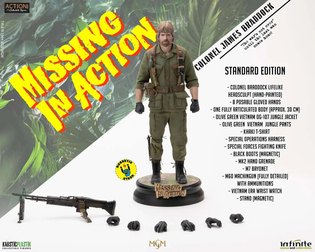 MISSING IN ACTION COLONEL JAMES BRADDOCK 1/6 ACTION FIGURE STANDARD EDITION