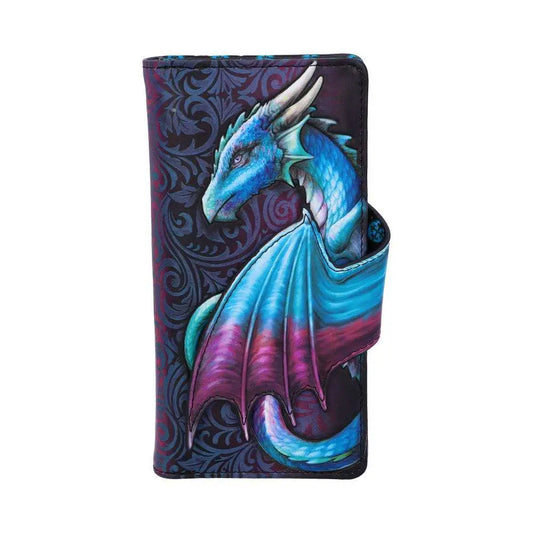 DRAGON TAKE FLIGHT BLUE EMBOSSED WALLET
