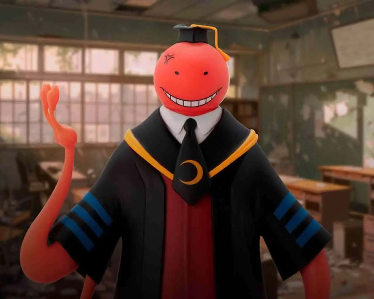 ASSASSINATION CLASSROOM KORO SENSEI RED SUPER FIGURE COLLECTION 1/10 PVC STATUE