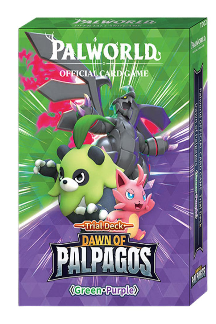 Trial Deck Palworld TD02 Dawn of Palpagos Green Purple ENG – Palworld Card Game
