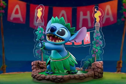 DISNEY LILO & STITCH HULA DANCE STITCH SUPER FIGURE COLLECTION 1/10 PVC STATUE
