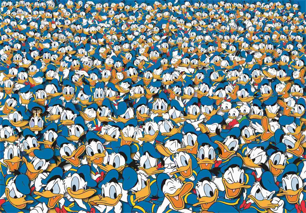 DISNEY DONALD DUCK IMPOSSIBLE PUZZLE 1000 PCS