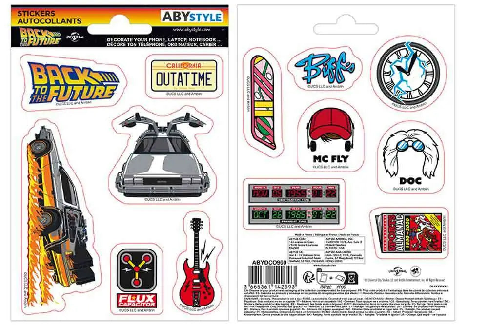 BACK TO THE FUTURE STICKERS SET