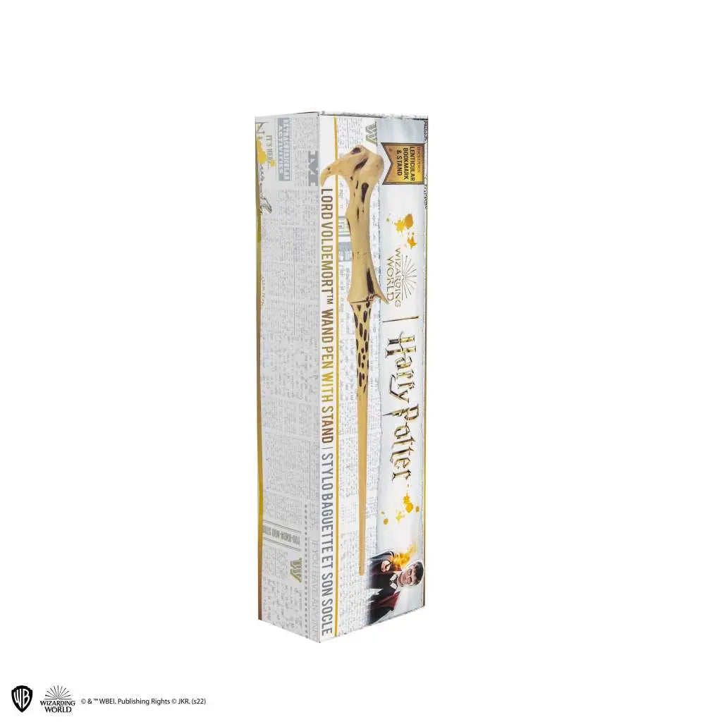 HARRY POTTER VOLDEMORT WAND PEN IN STAND