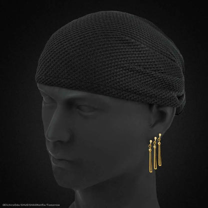 ONE PIECE BANDANA AND EARRINGS SET