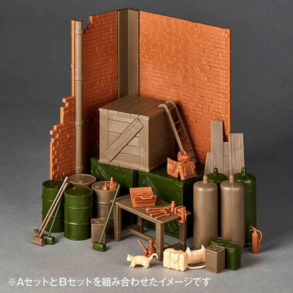 GIRLS UND PANZER LAST CHAPT GARAGE SET (A) ARTPLA MODEL KIT
