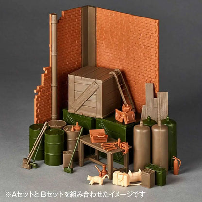 GIRLS UND PANZER LAST CHAPT GARAGE SET (B) ARTPLA MODEL KIT