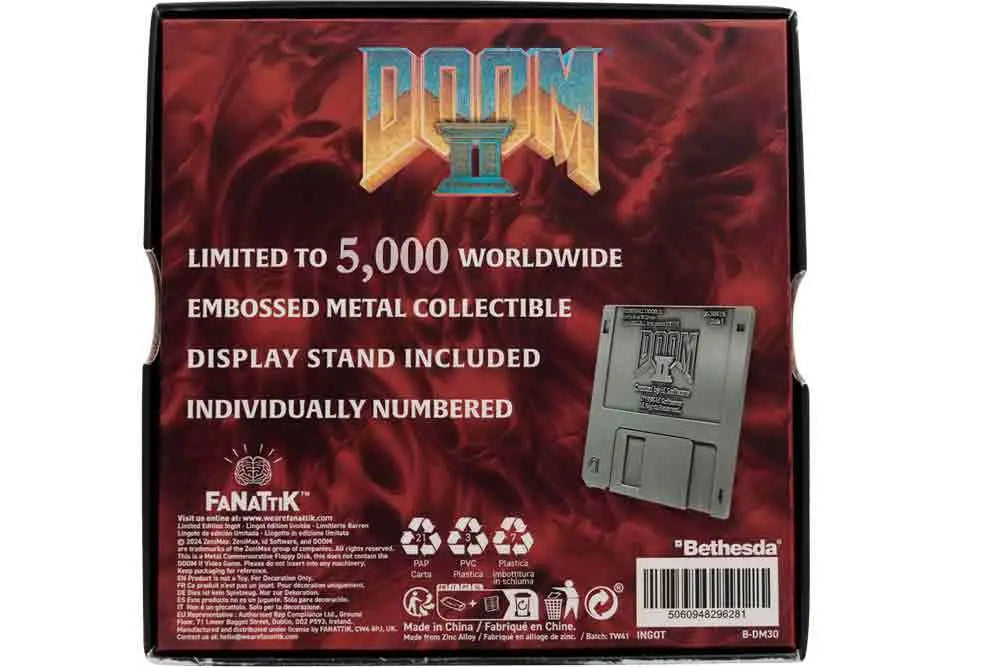 DOOM 2 FLOPPY DISK LIMITED EDITION REPLICA