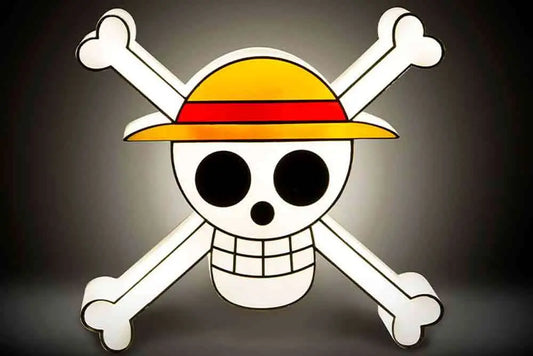 ONE PIECE STRAW HAT JOLLY ROGER LAMP