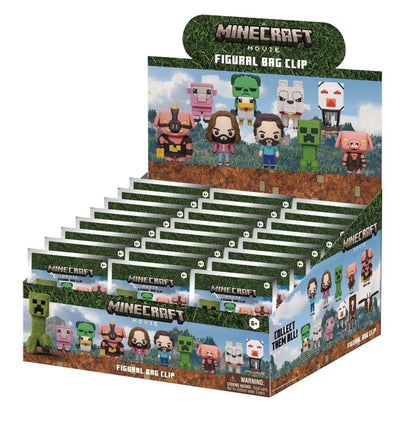 MINECRAFT MOVIE S.1 3D BAG CLIP BLIND BOX DISPLAY (24)