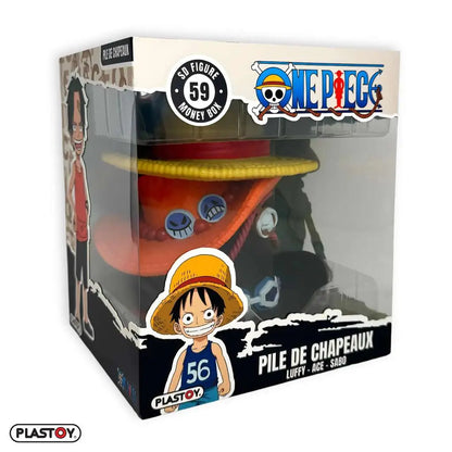 ONE PIECE STACK OF HATS MONEY BOX