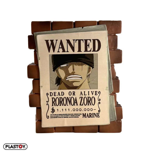 ONE PIECE POSTER WANTED ZORO MONEY BOX