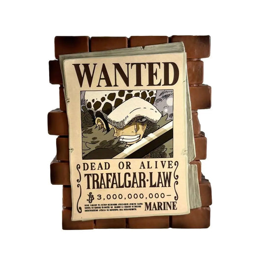 ONE PIECE POSTER WANTED LAW MONEY BOX