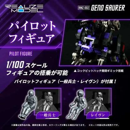 ZOIDS REALIZE RMZ-002 GENO SAURER 1/100 MODEL KIT