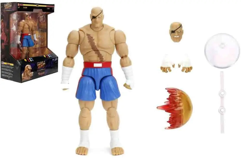 STREET FIGHTER 2 SAGAT 1/12 DELUXE ACTION FIGURE